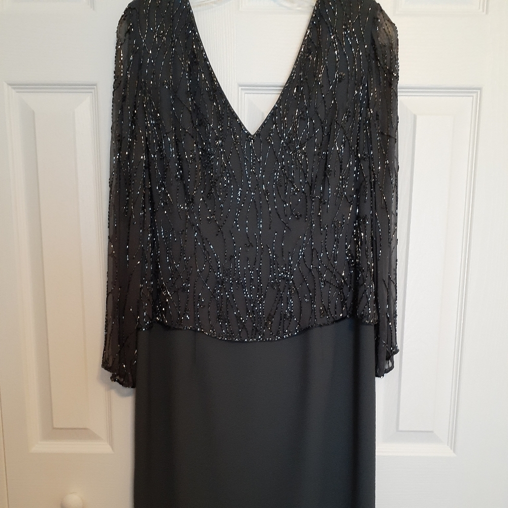 Womens beaded midi dress.